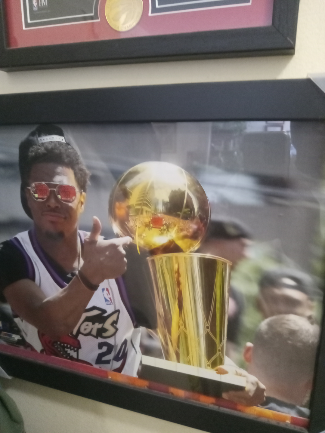Framed Toronto Raptors NBA Championship Photo
