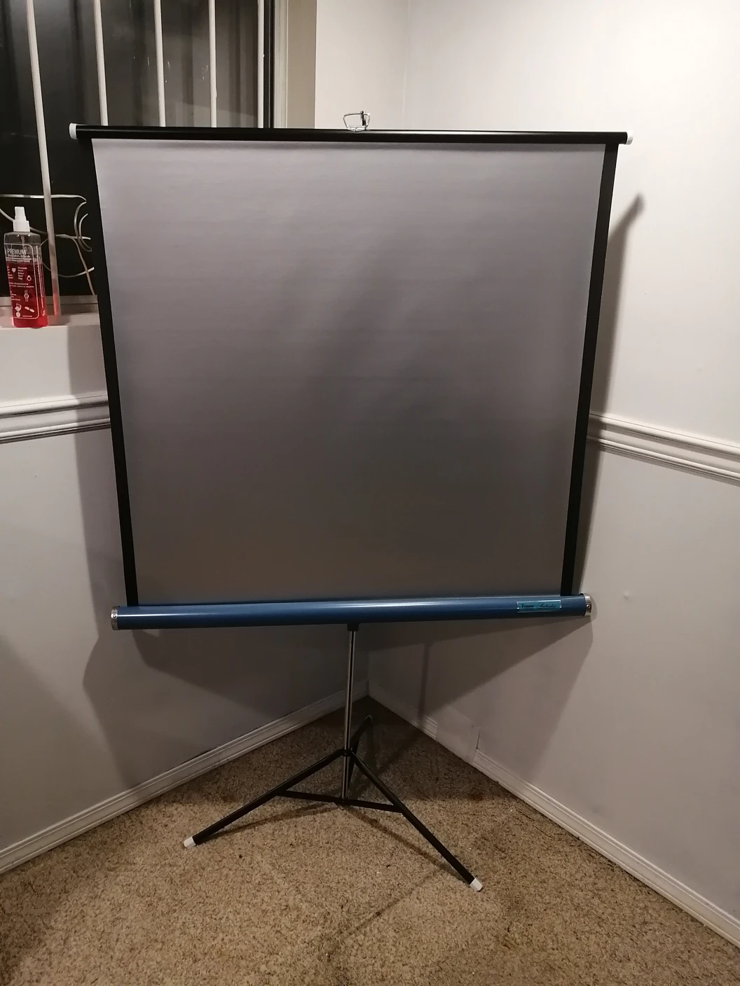 Vintage Da-Lite pull-down projection screen