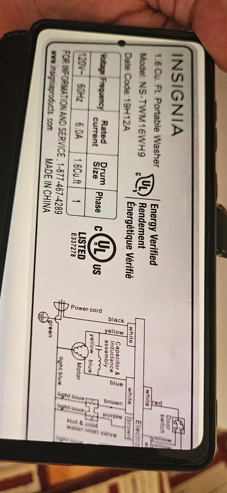 Insignia 1.6 Cu. Ft. Portable Washer image indicator(2)