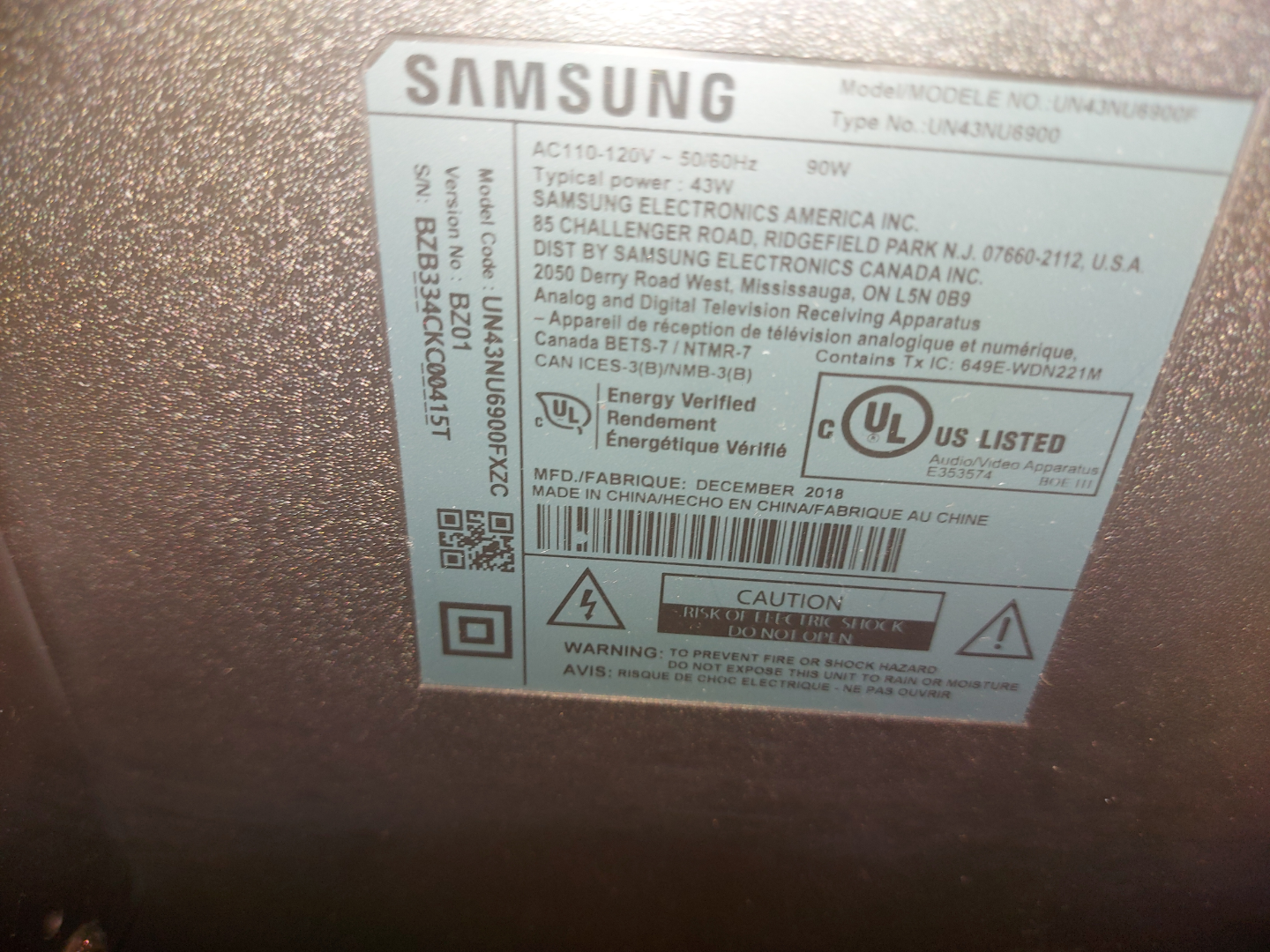Samsung 43" Smart TV - photo 3