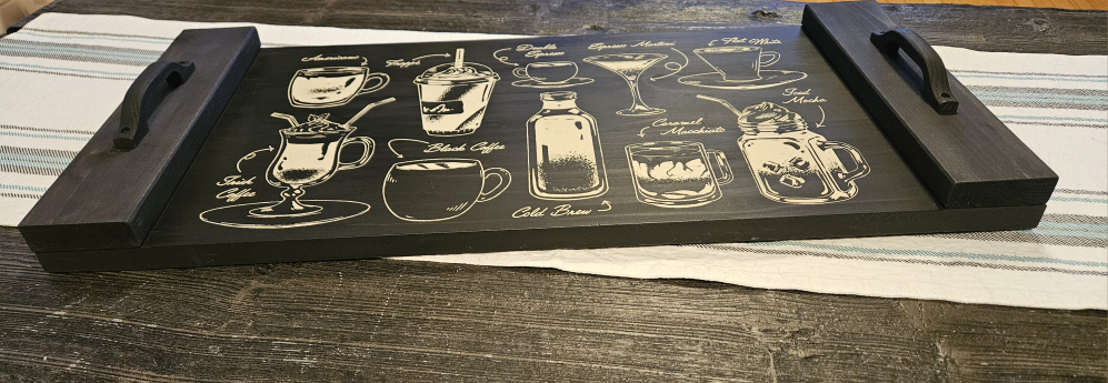 Wood coffee tray decor - photo 4