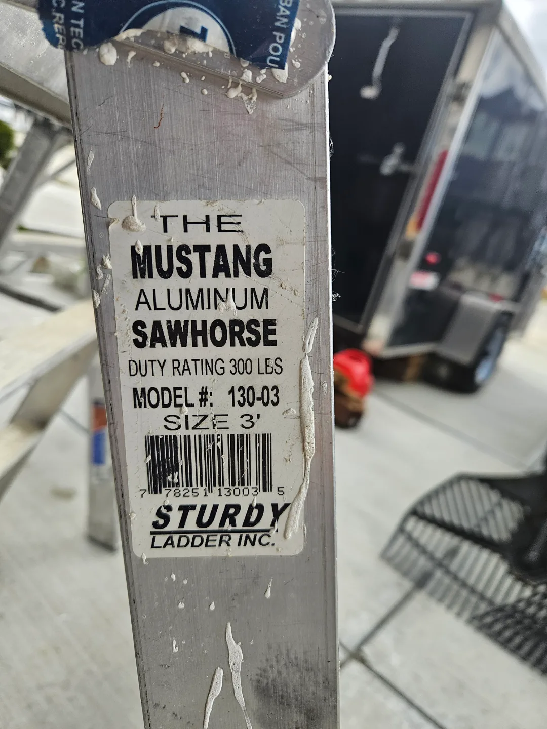 Sturdy Mustang Aluminum Sawhorse - 300 lbs Duty thumbnail