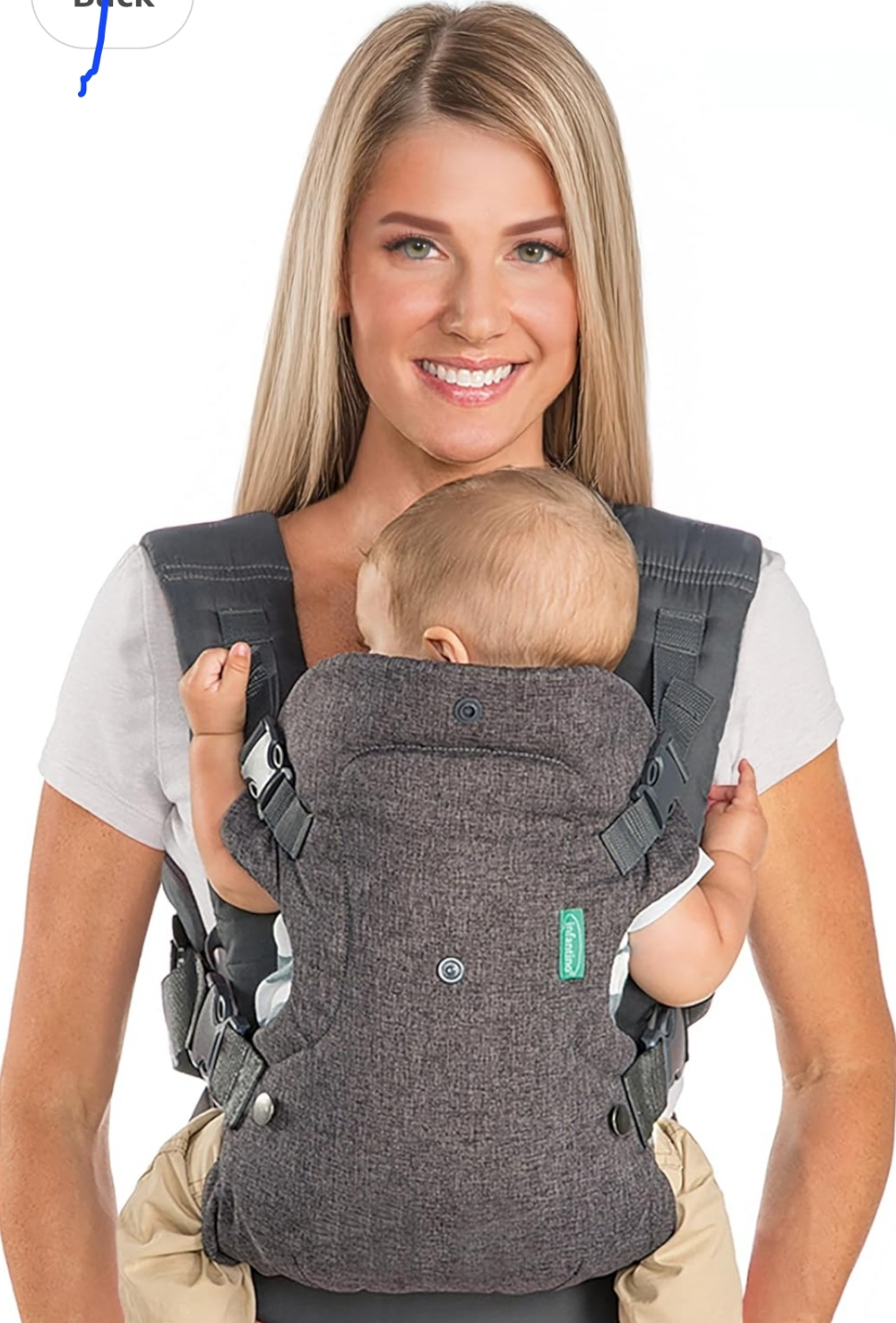 Infantino Baby Carrier - 4 Position - Gray