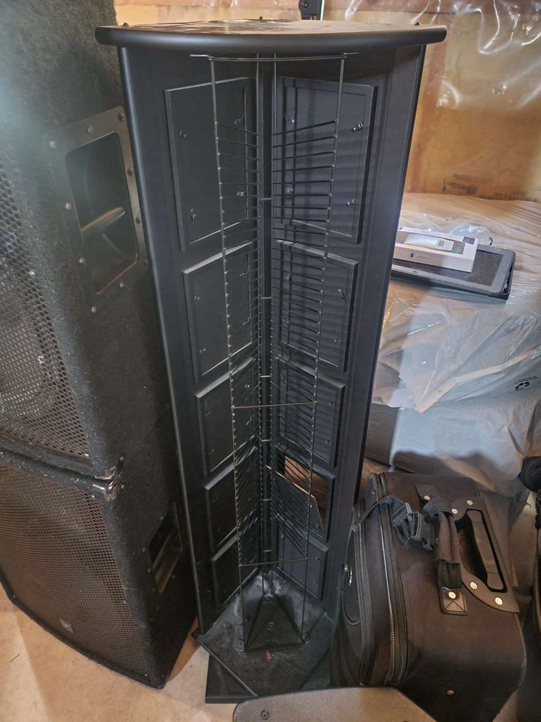 Black Photo Display Stand CD Tower - photo 3