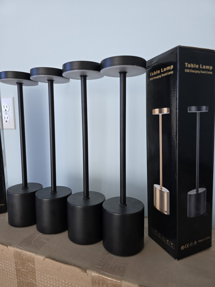 Set of 4 USB Charging Touch Lamps