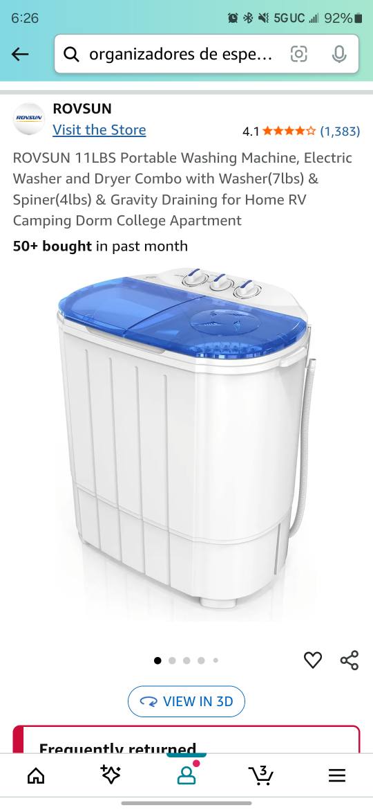 ROVSUN 11LBS Portable Washer and Dryer Combo - photo 2