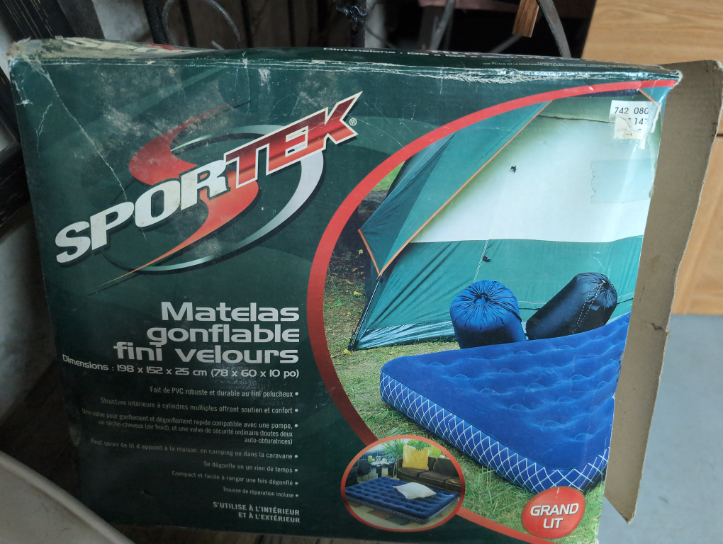 Queen Size Sportek Flocked Air Bed