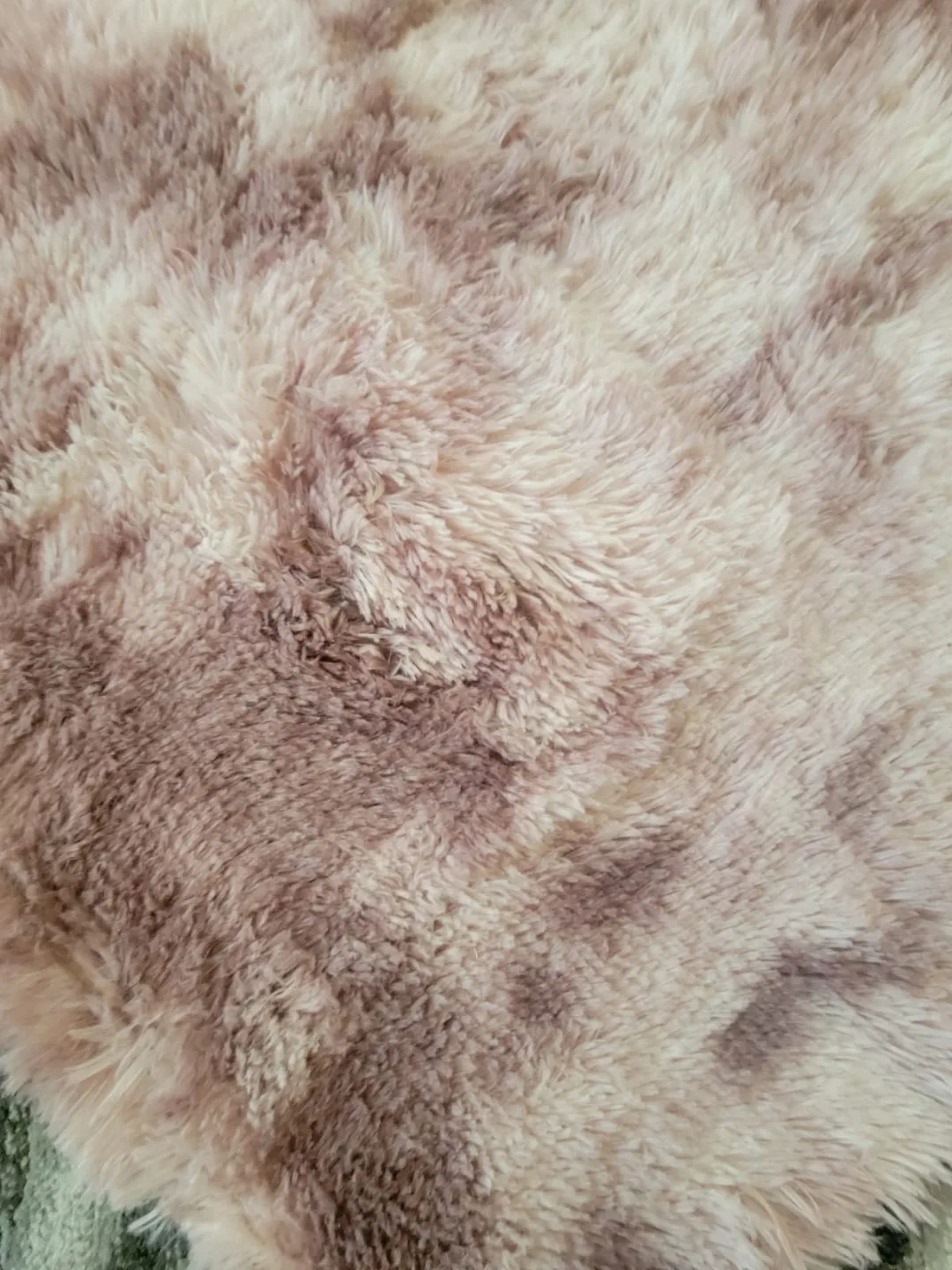 Fluffy Pink and Brown Rug image indicator(2)