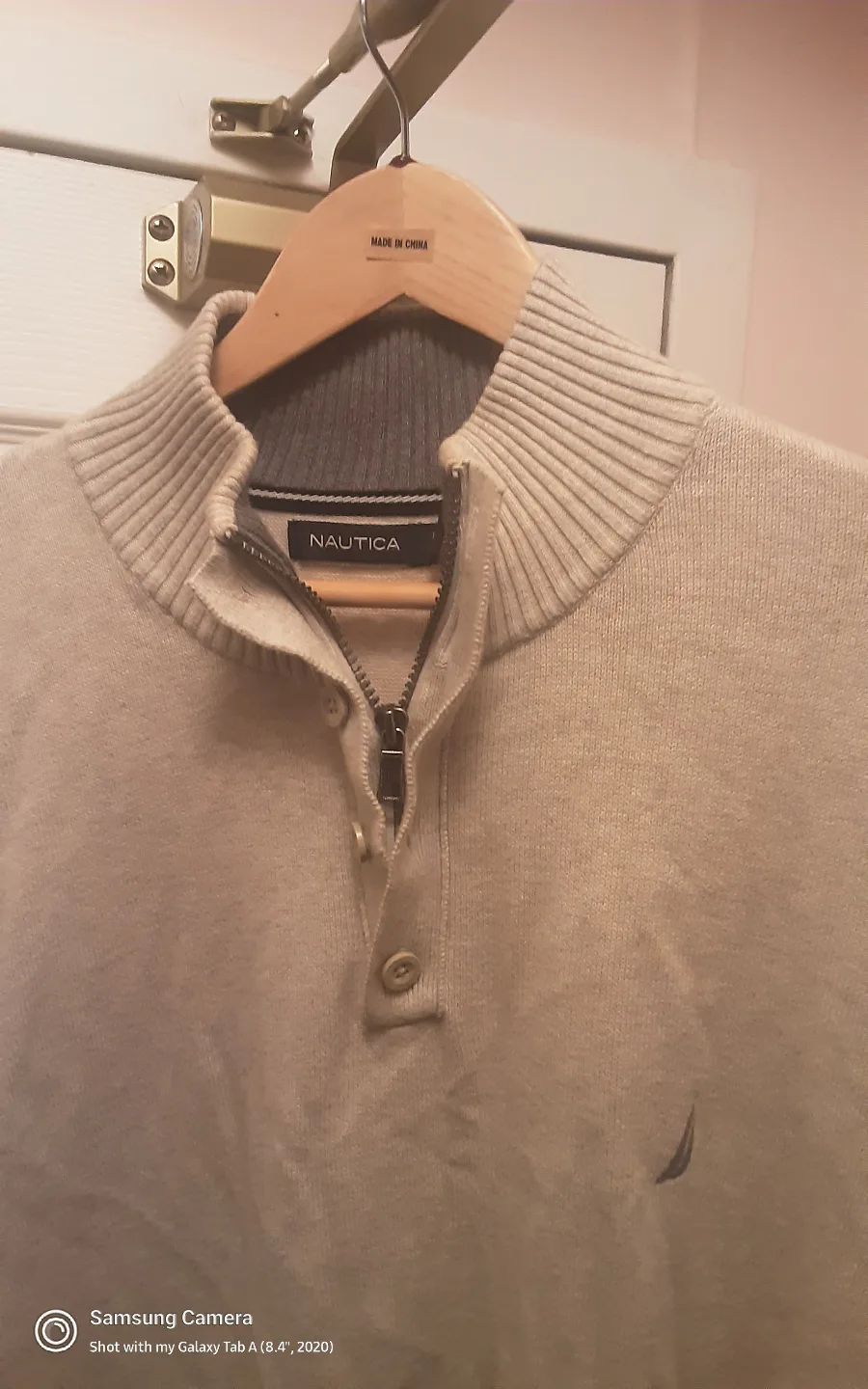 NAUTICA  ZIP  SWEATER ROE MEN'S 100% COTTON XL image indicator(2)