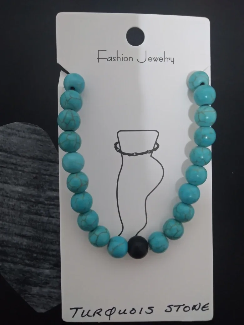 Turquoise Healing Stone Anklet thumbnail