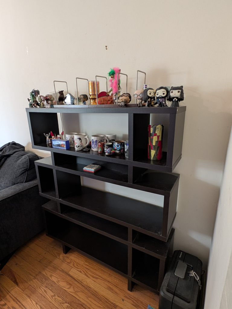 Modern Dark Brown Bookshelf