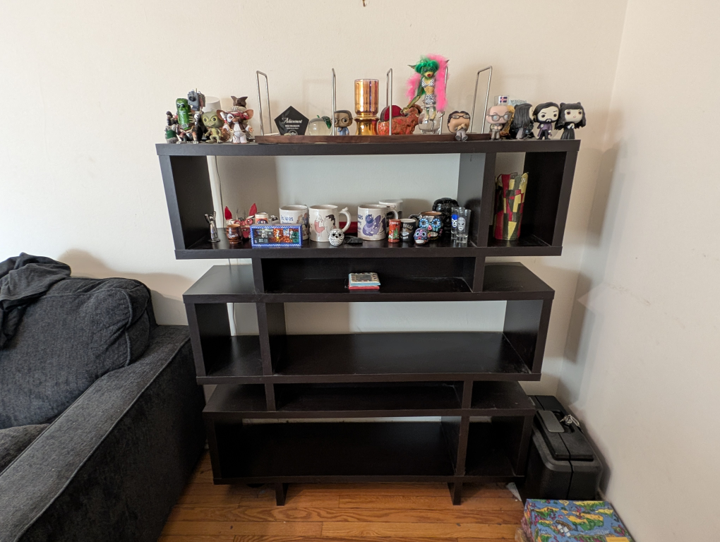 Modern Dark Brown Bookshelf - photo 2