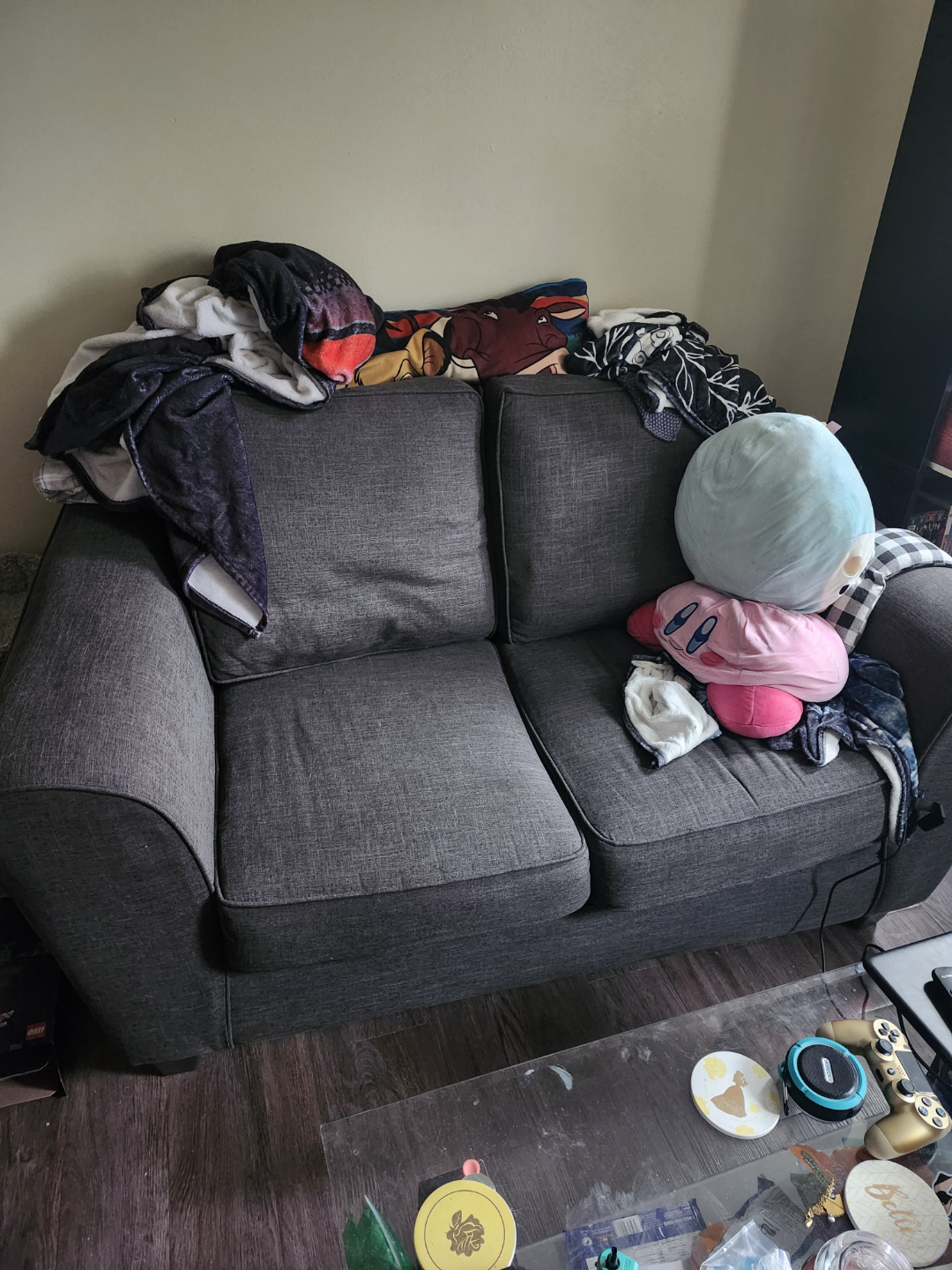 Grey Two-Seater Sofa