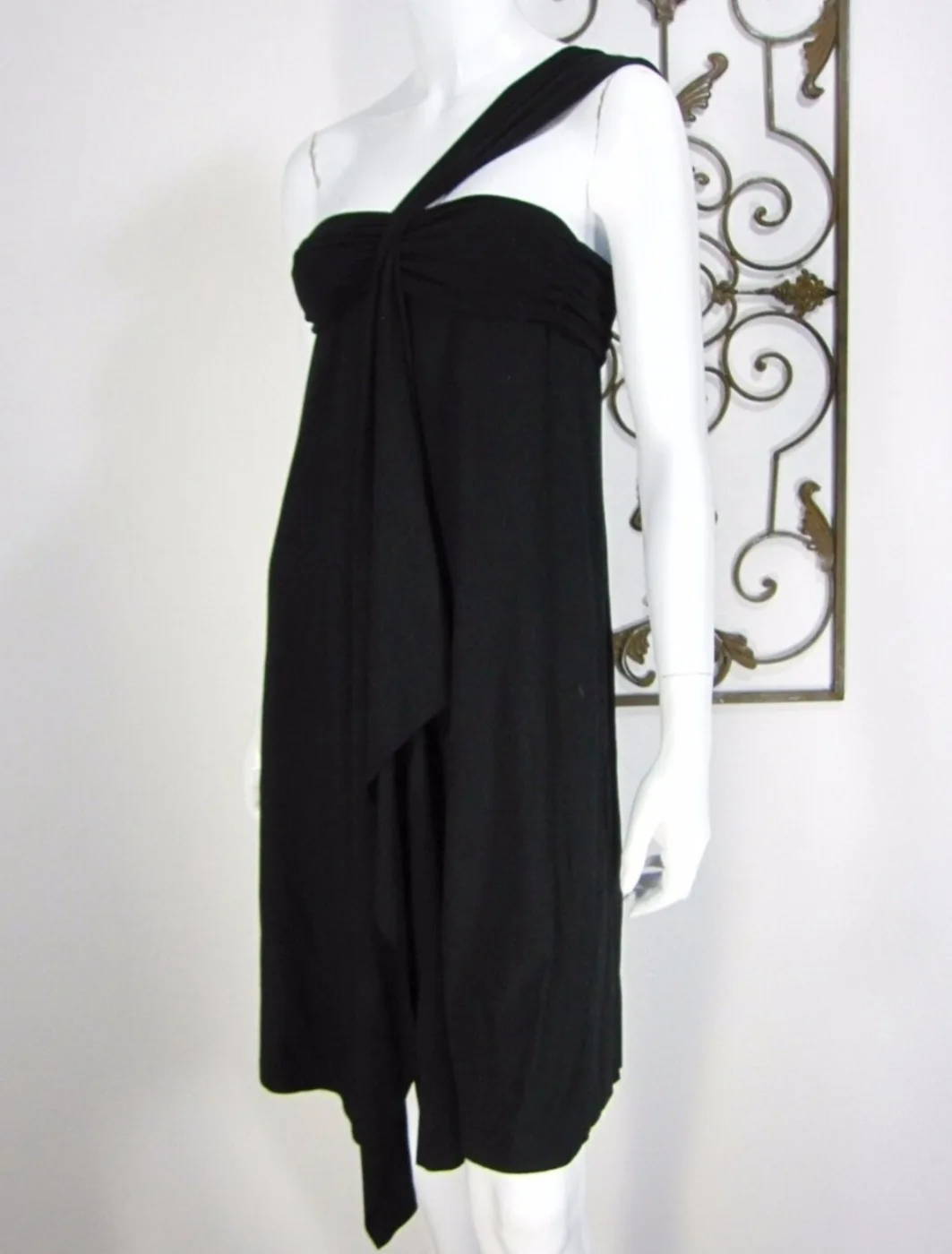 AX Armani Exchange Black One Shoulder Dress image indicator(2)