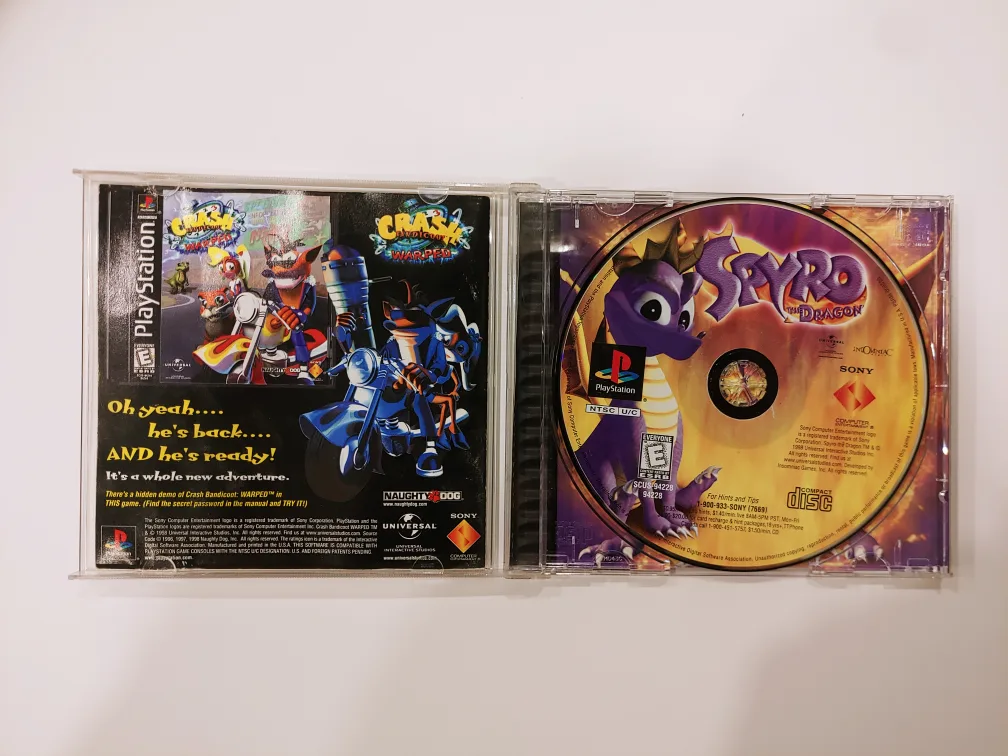 Spyro the Dragon PlayStation game ps1 complete image indicator(3)
