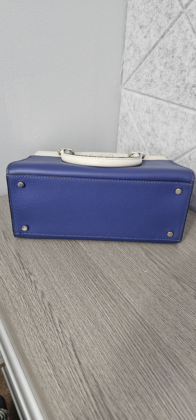 Kate Spade New York Cobble Hill Small Satchel - Blue and Cream - photo 4