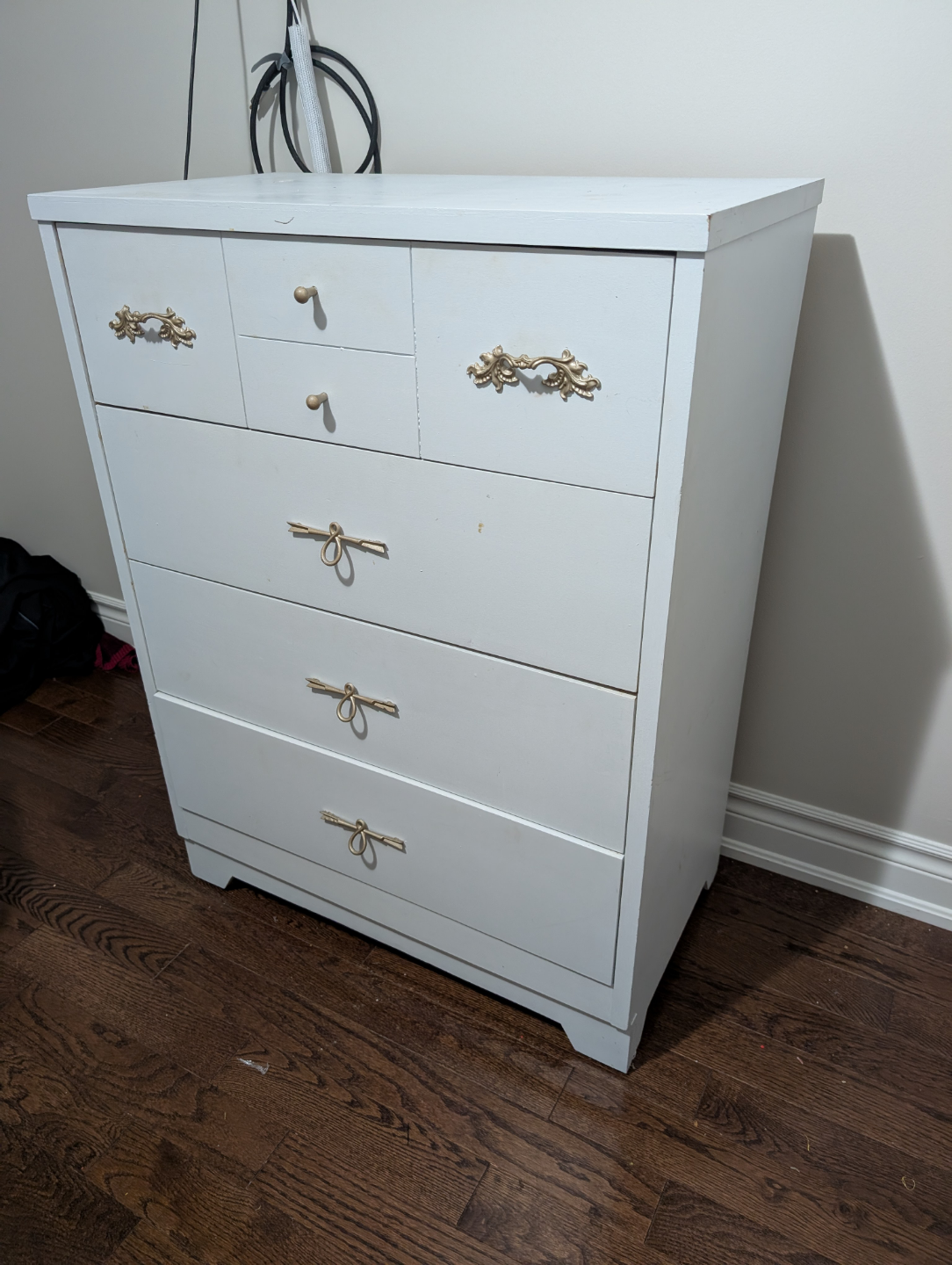 Four-Drawer White Dresser - photo 2