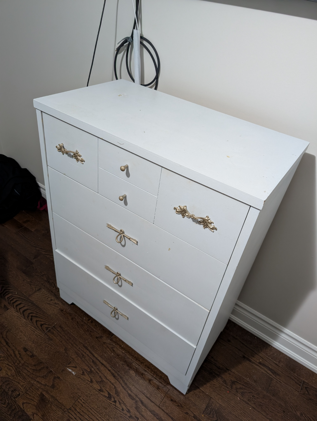 Four-Drawer White Dresser - photo 3