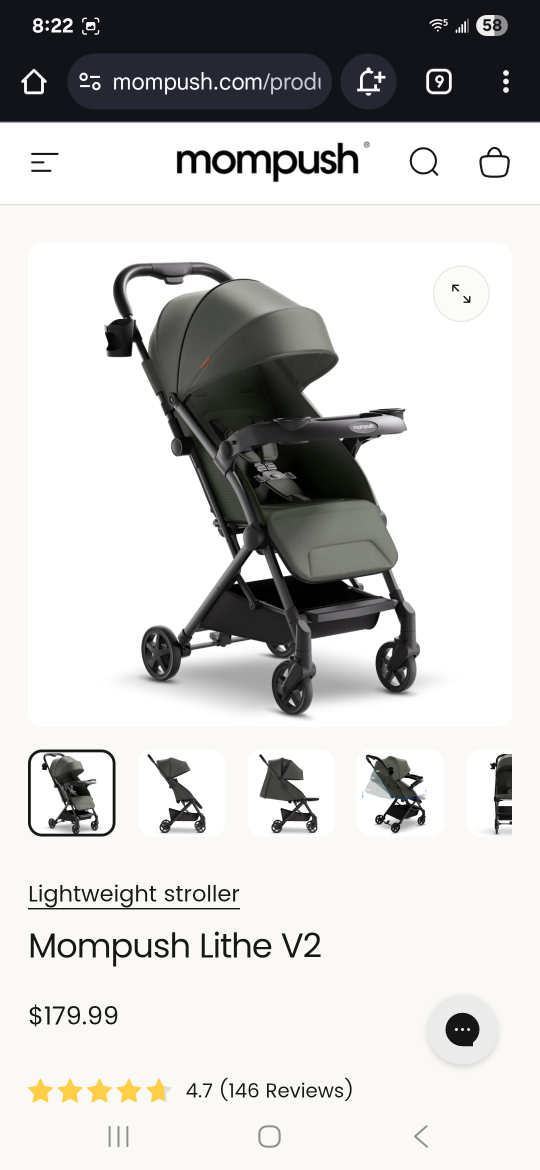 Mompush Ultra-Lightweight Travel Stroller - photo 5