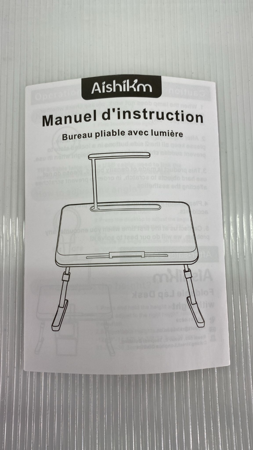 Brand New !! Foldable Lap Desk with LED Light