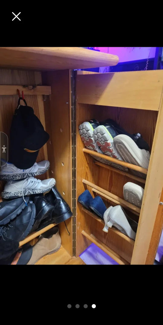 Wooden Shoe Cabinet with Two Doors image indicator(8)