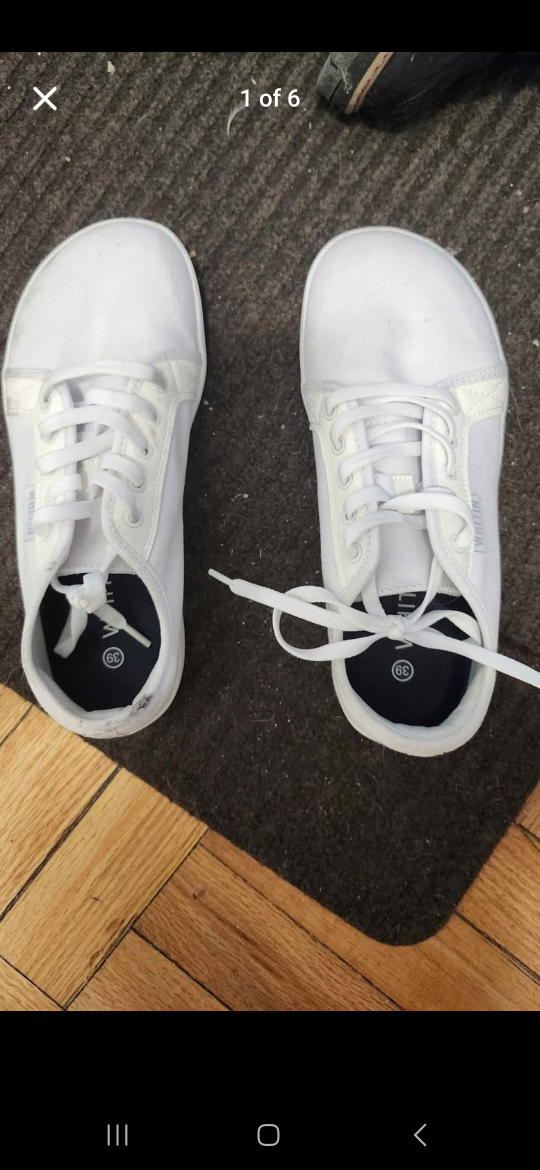 Vivobarefoot Primus Lite II White Canvas Sneakers
