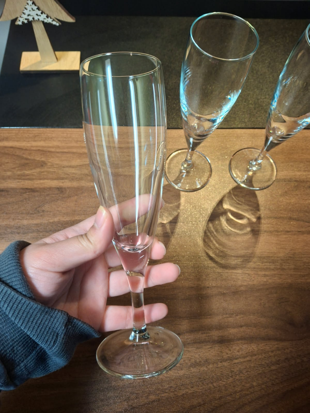 Set of 3 champagne glass - photo 2