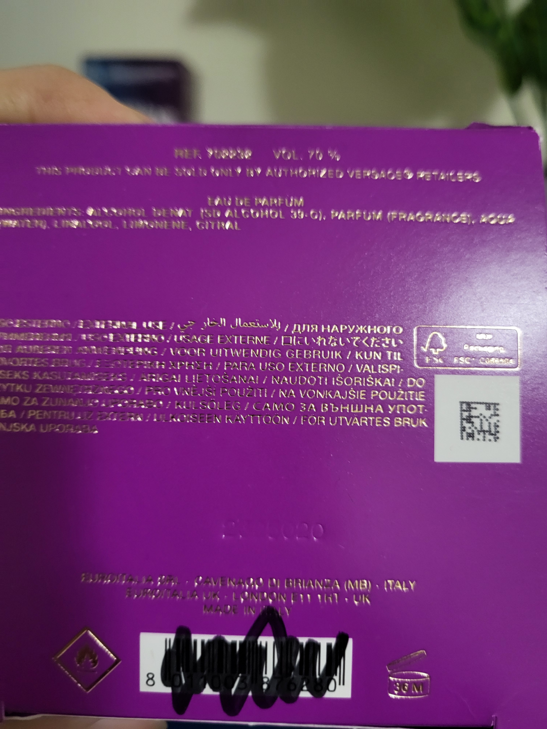 Versace Dylan Purple Eau de Parfum - photo 3