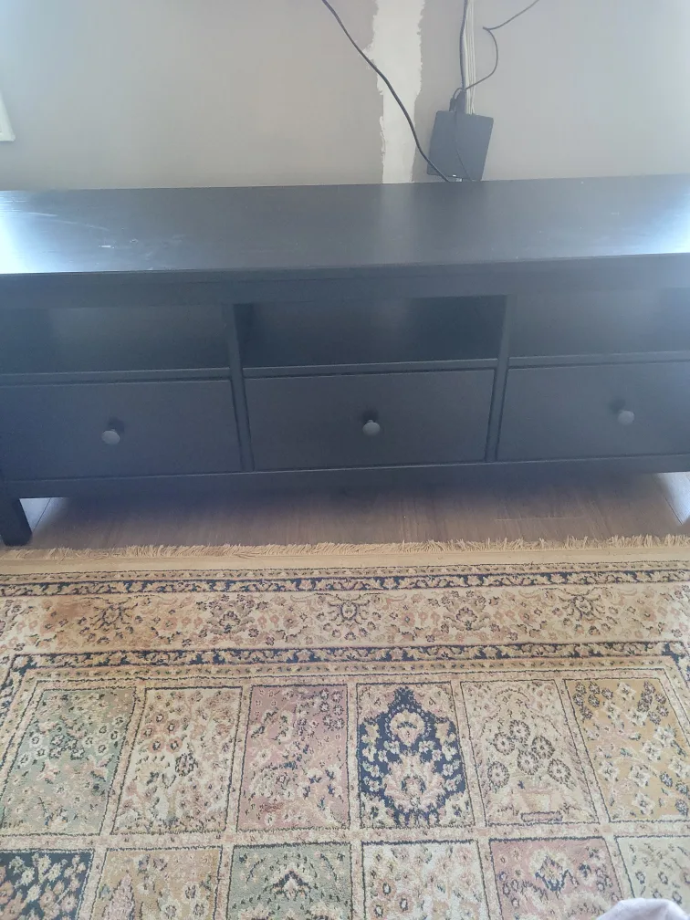 IKEA Black TV Stand with Drawers image indicator(2)