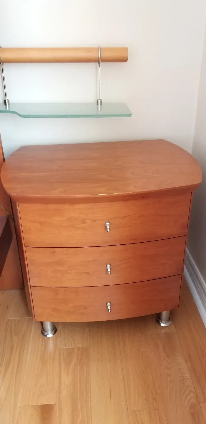 King Size Bedroom Set - Full Set Modern Wood Bed Frame image indicator(8)