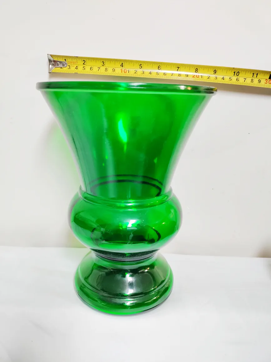 Tall Dark Blue Glass Vase & decor image indicator(3)