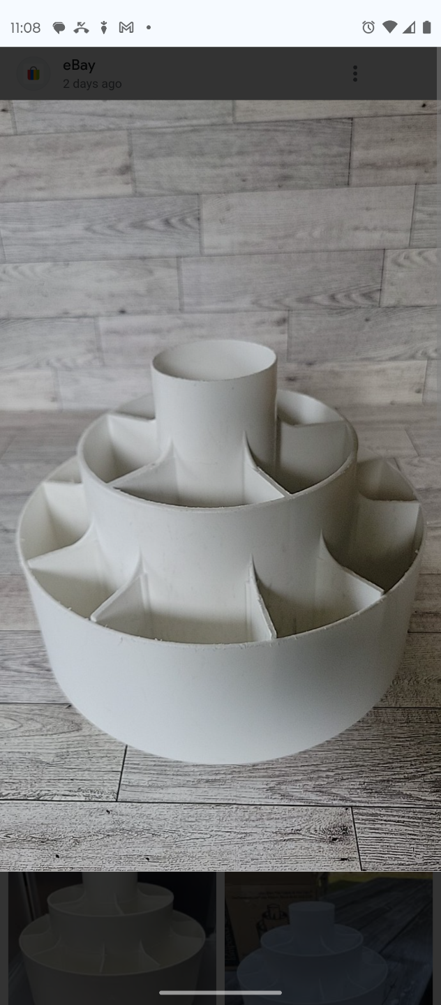 pampered chef white rotating kitchen utensil Holder carousel