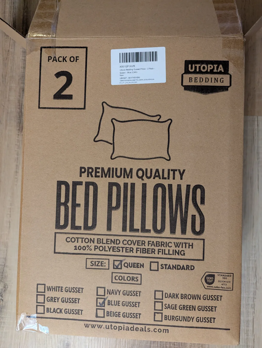 ONE Utopia Bedding Queen Pillow - New in Package thumbnail