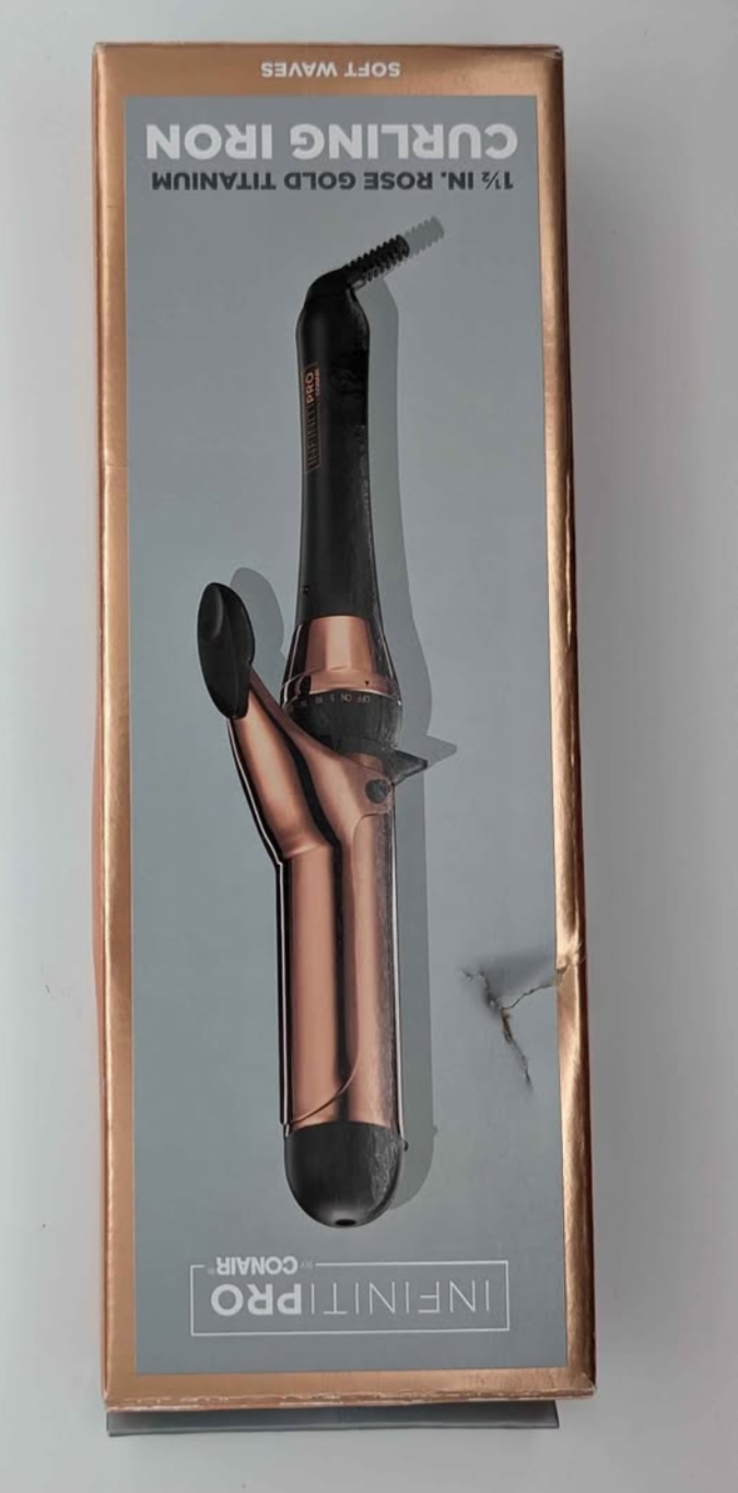 Conair Infiniti Pro Rose Gold Curling Iron 1 1/2 inch
