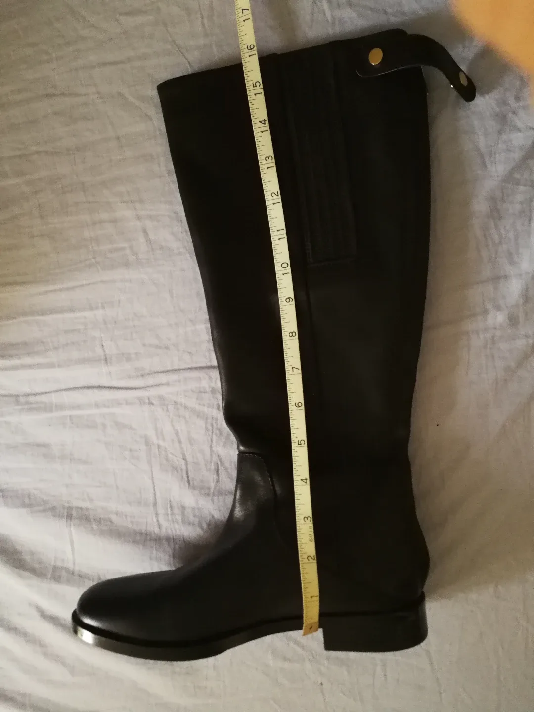 Banana Republic Black Leather Riding Boots - Size 6.5 image indicator(6)