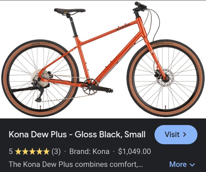 Kona Dew Plus Gravel Bike