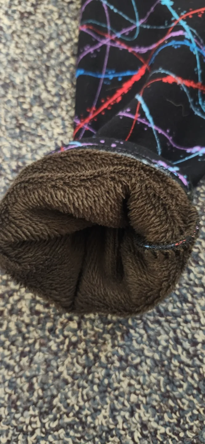 Girls' Fleece-Lined Leggings - Size 7-8 image indicator(2)