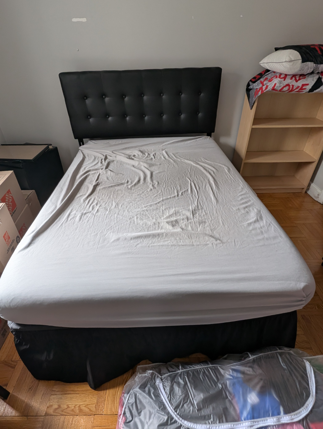 Double Bed Frame with Headboard