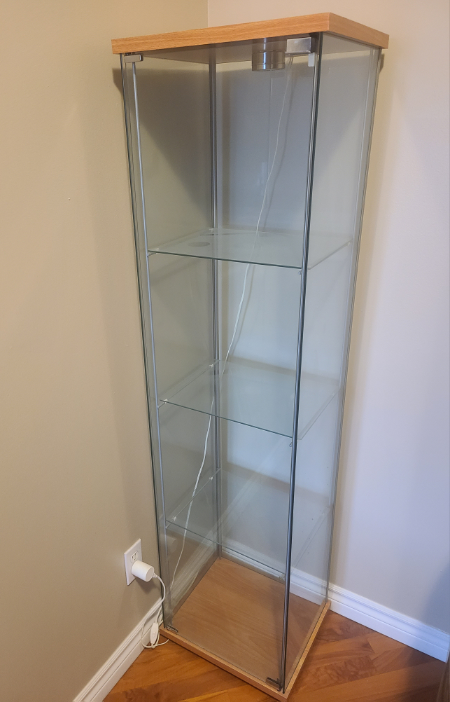 Glass Display Cabinet with Shelves