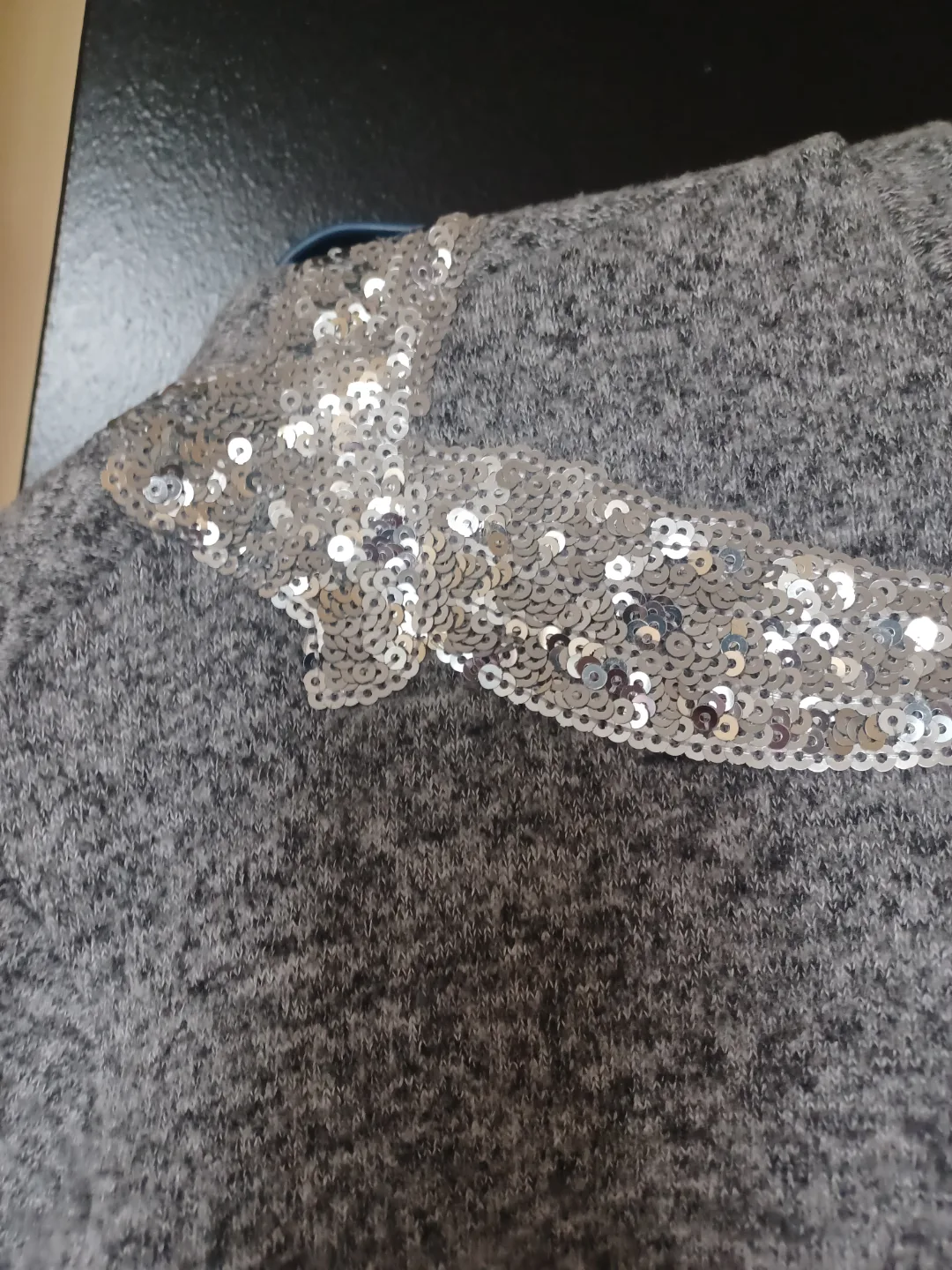 H&M Grey sequined sweater image indicator(2)