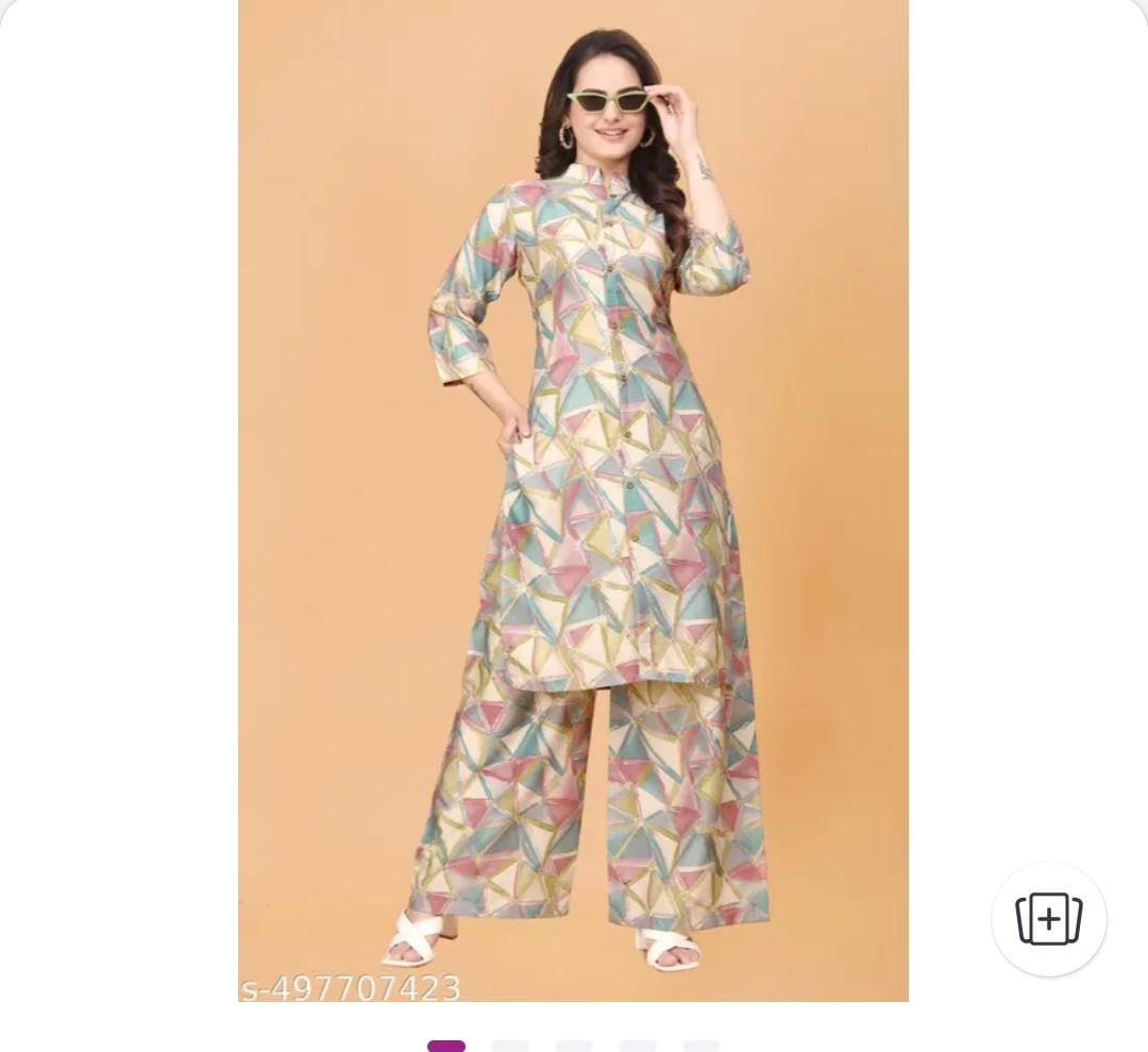 Women's Rayon Kurta and Palazzo Set