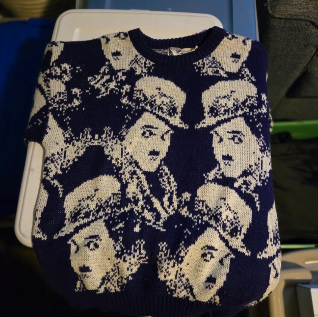 Vintage Yessica Charlie Chaplin Knit Sweater thumbnail