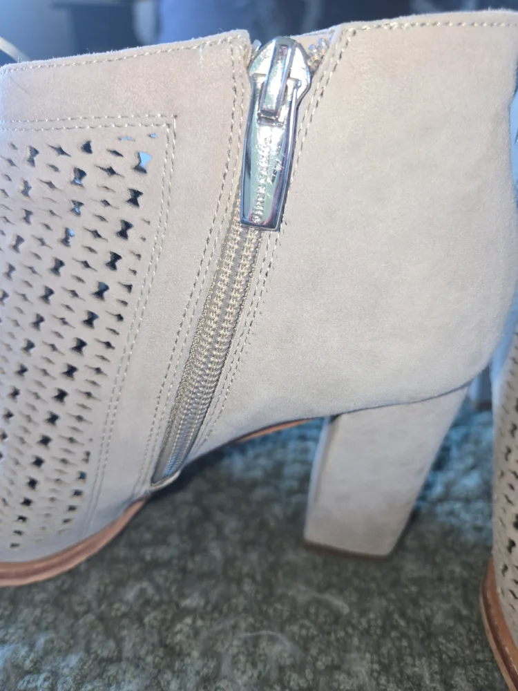 Grey Suede Cut-Out heels vince camuto image indicator(6)