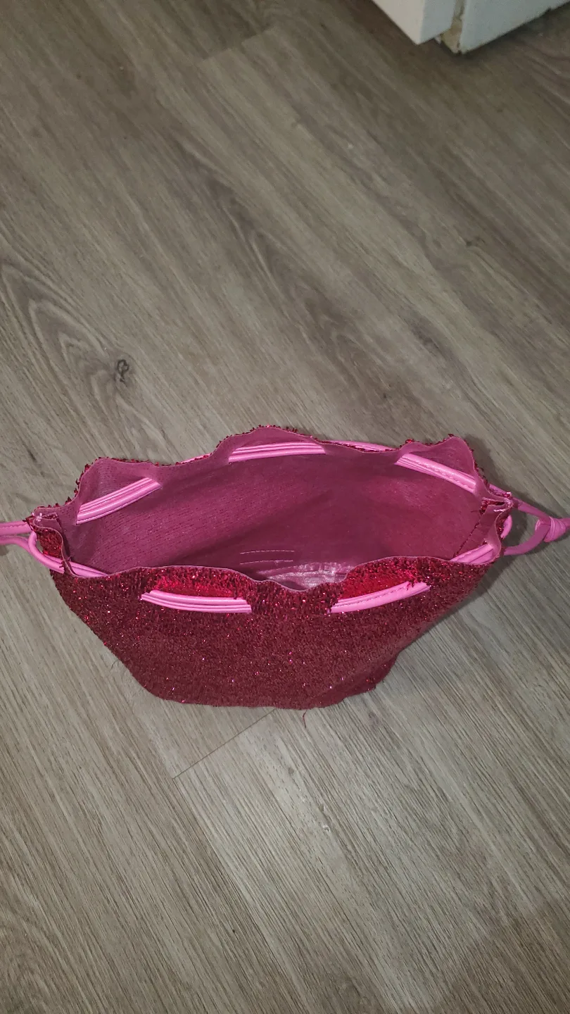 Pink Glitter Drawstring Bag image indicator(2)