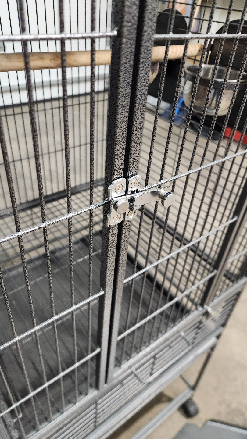Large Metal Bird Cage with Stand and Accessories - photo 3