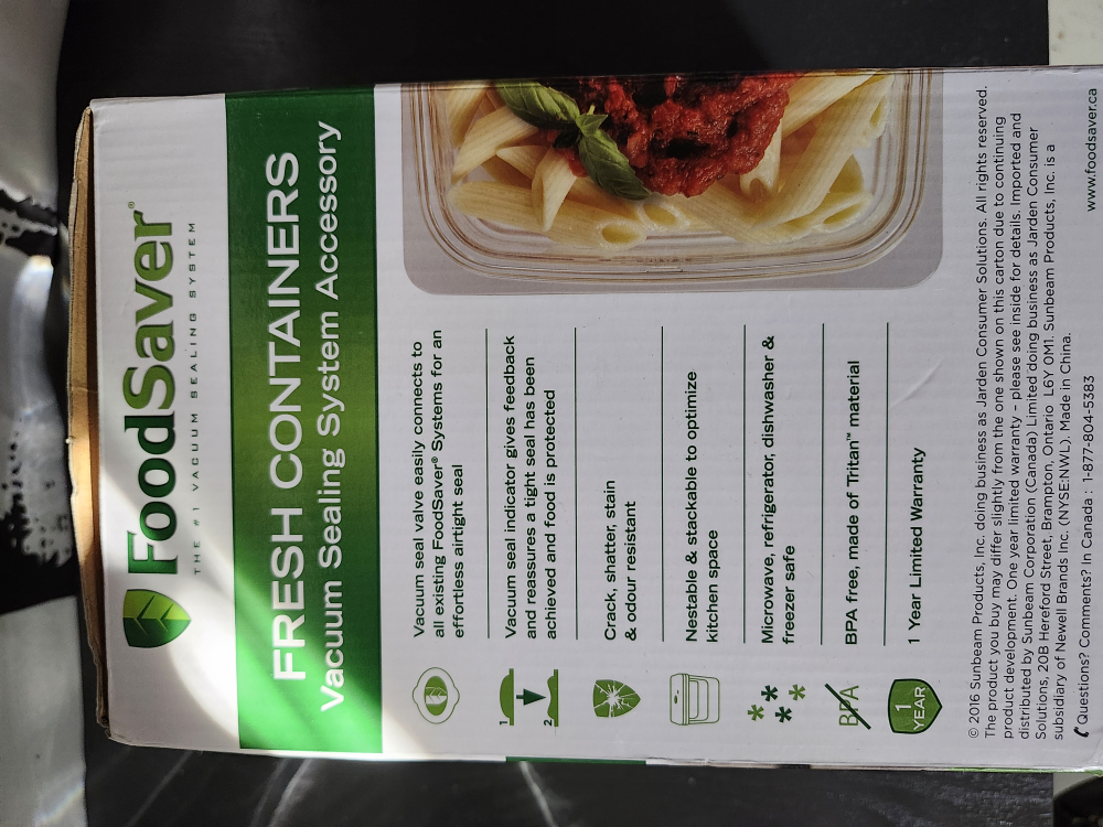 FoodSaver Fresh Containers Vacuum Sealing System Accessory - photo 3