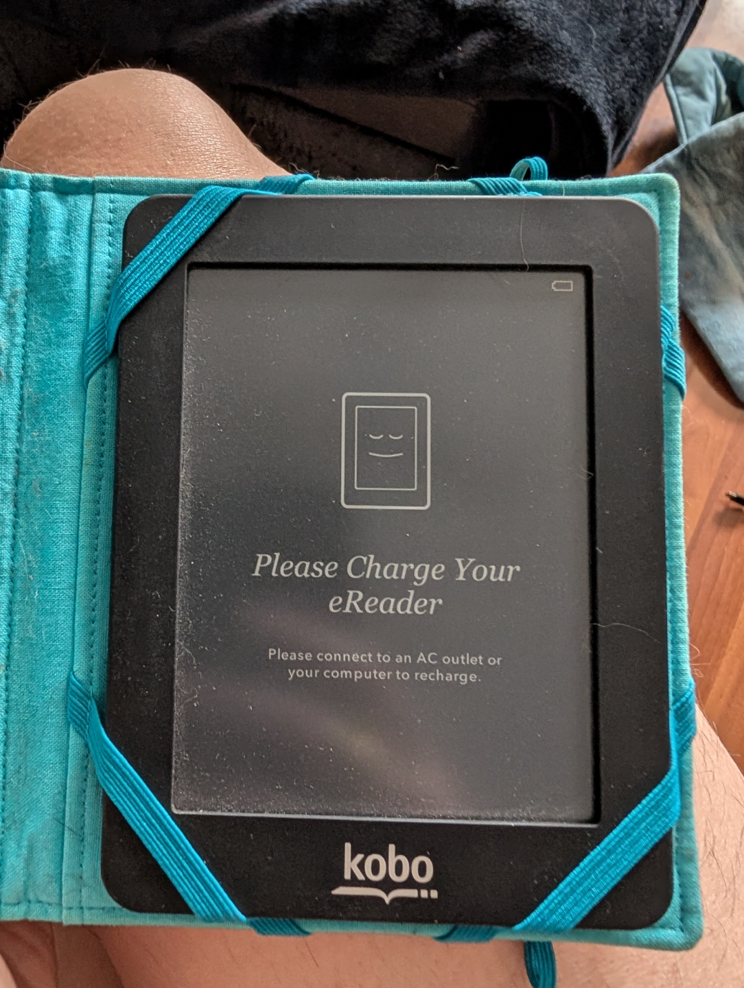 Kobo eReader (not working) with Cute Elephant Case