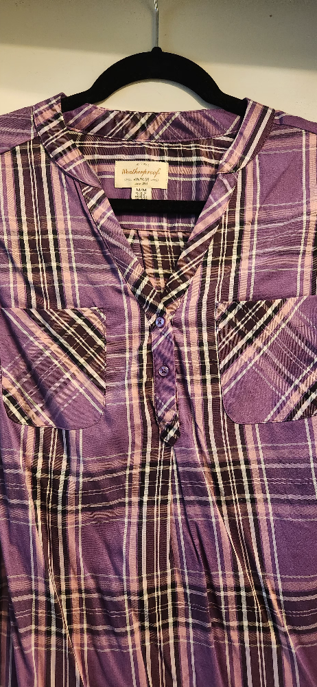Women's Purple Plaid Blouse - photo 3