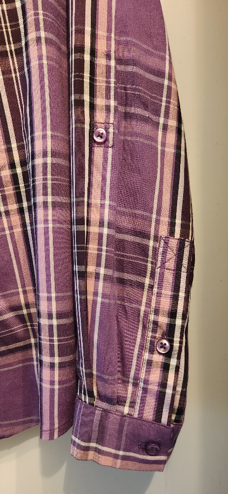 Women's Purple Plaid Blouse - photo 5