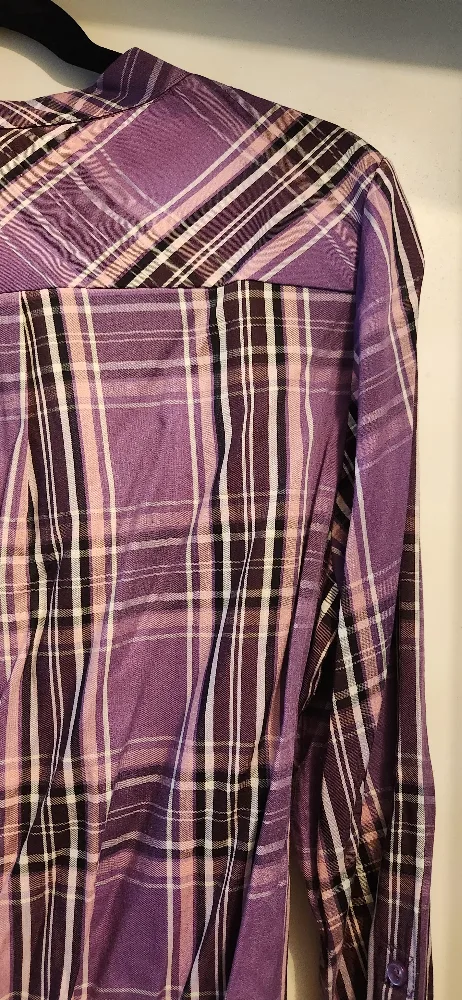 Women's Purple Plaid Blouse image indicator(9)
